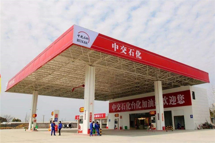 姜堰加油站钢结构网架案例6